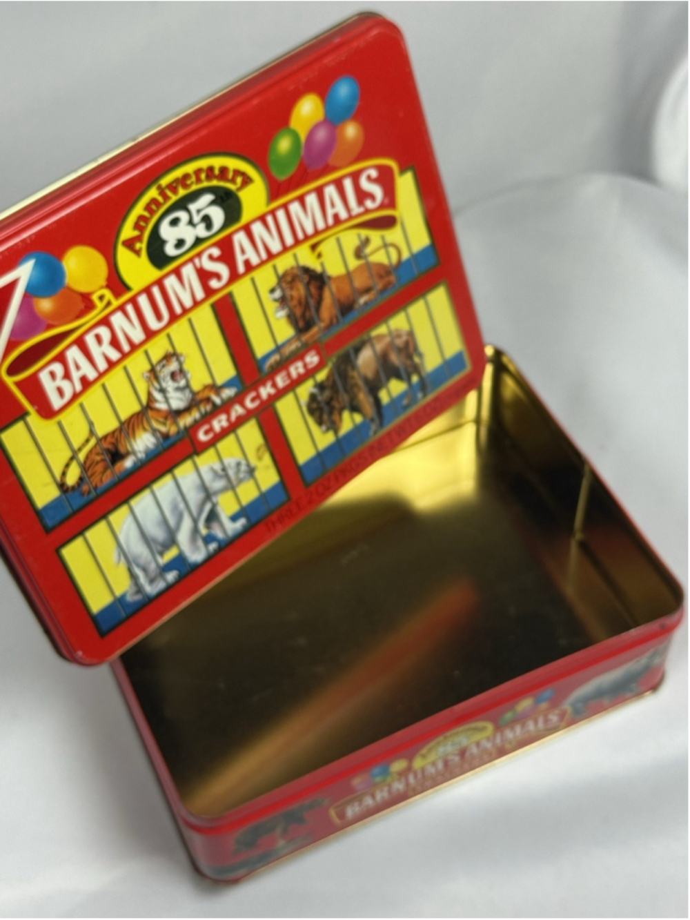 Vintage Nabisco Barnum's Animal Crackers 85th Anniversary Tin 1987